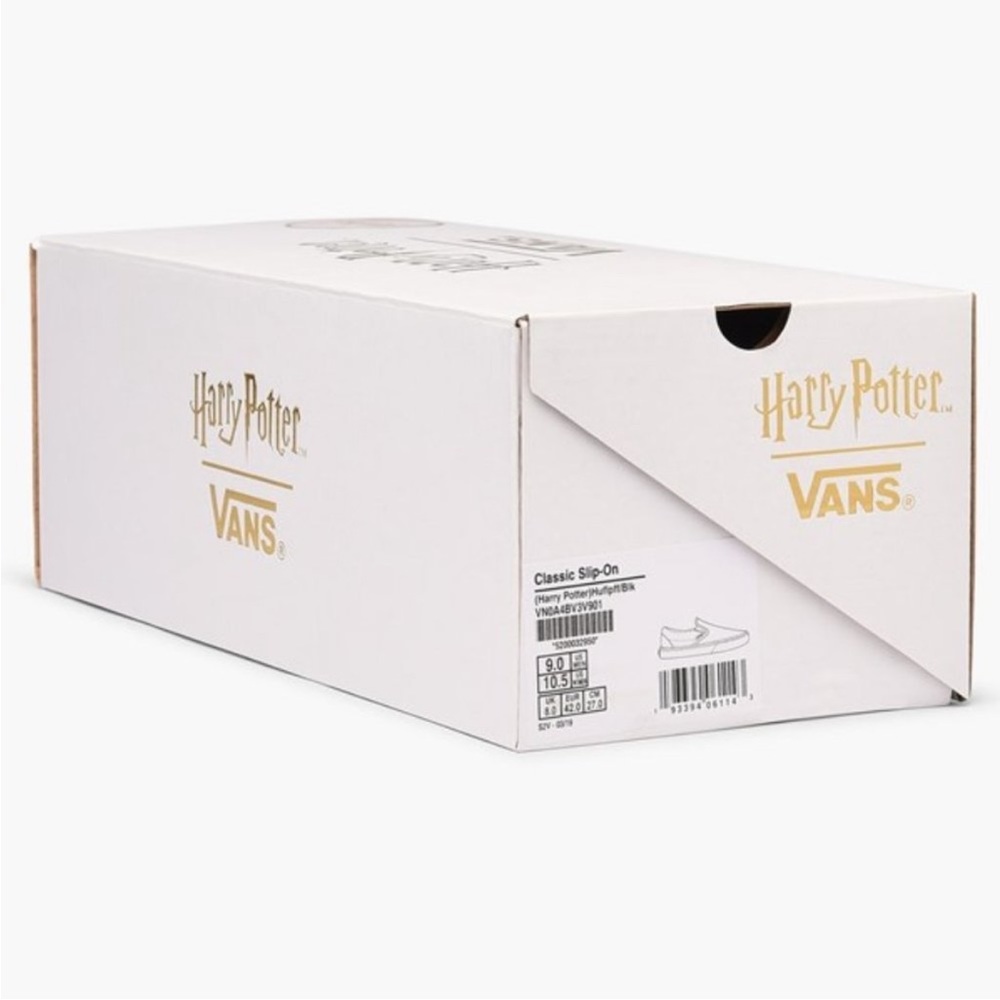 NIB Vans x Harry Potter Slip-On Classic Skate Shoes Hufflepuff Men’s Size 4 - Picture 5 of 5